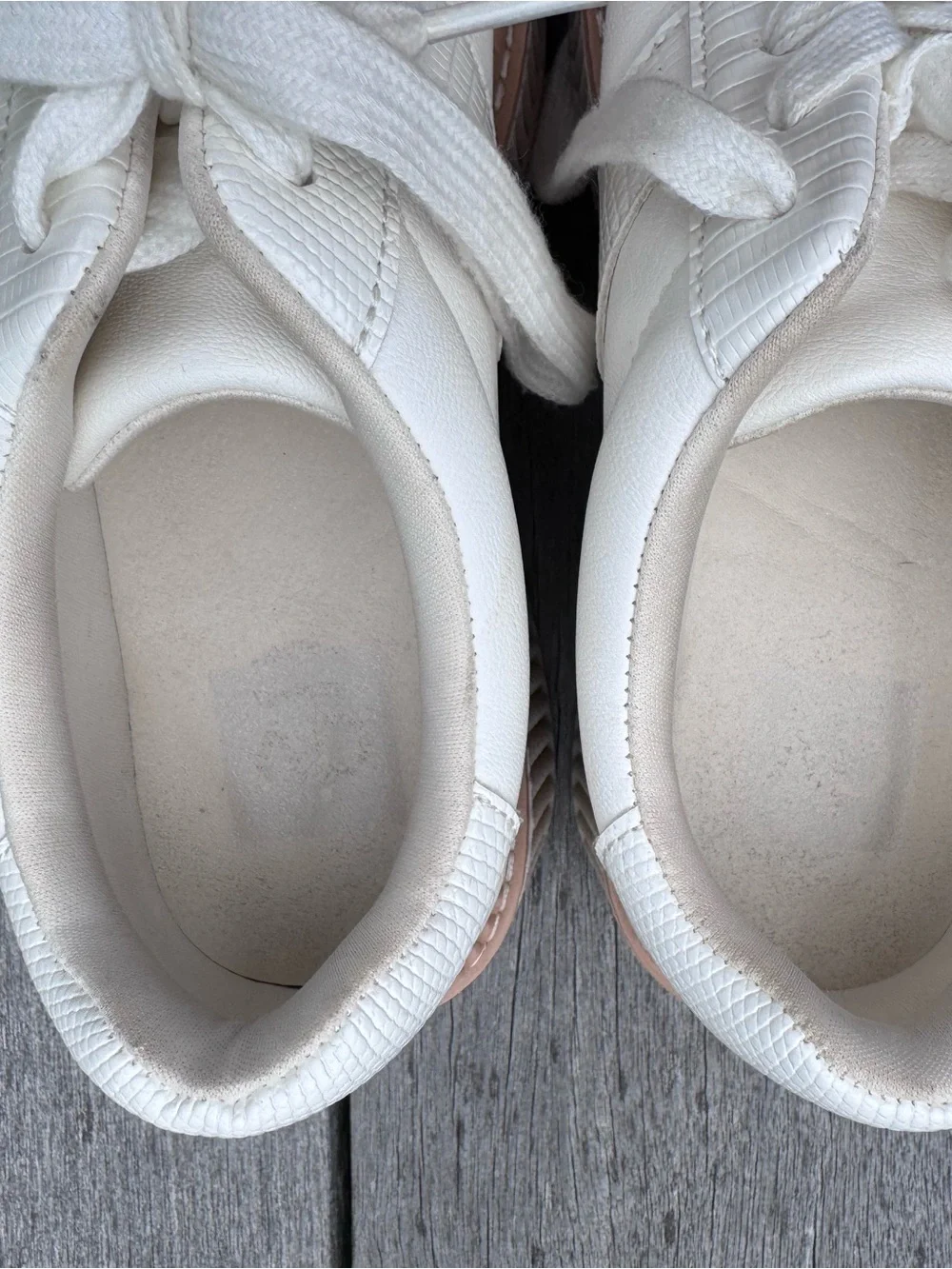 Dolce Vita White Platform Sneakers with Tan Trim size 7.5
